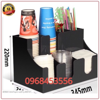Kệ đựng cốc 7 ngăn - Giá úp cốc trà sữa ly nhựa