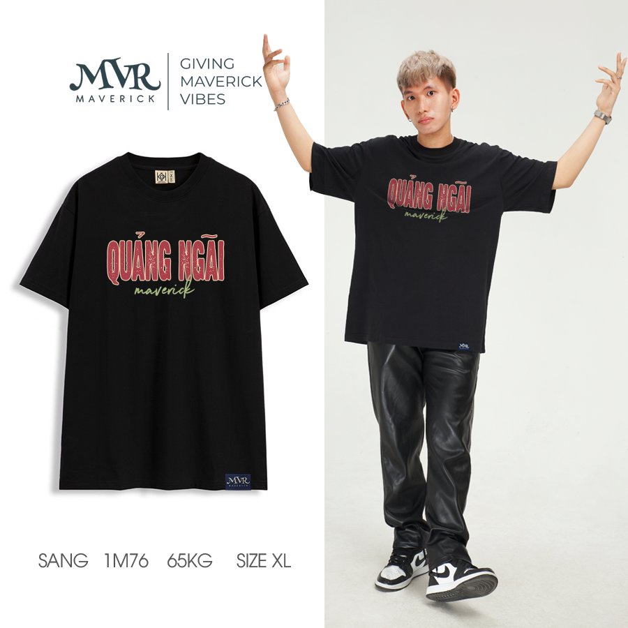 Áo thun Unisex Quảng Ngãi - người quang ngai phông cotton mát màu hè áo du lịch under fact local brand MVR BB4135