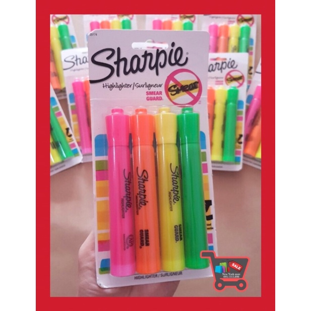 🌈Set 4 bút dạ Sharpie Highlighter chính hãng USA 🇺🇸
