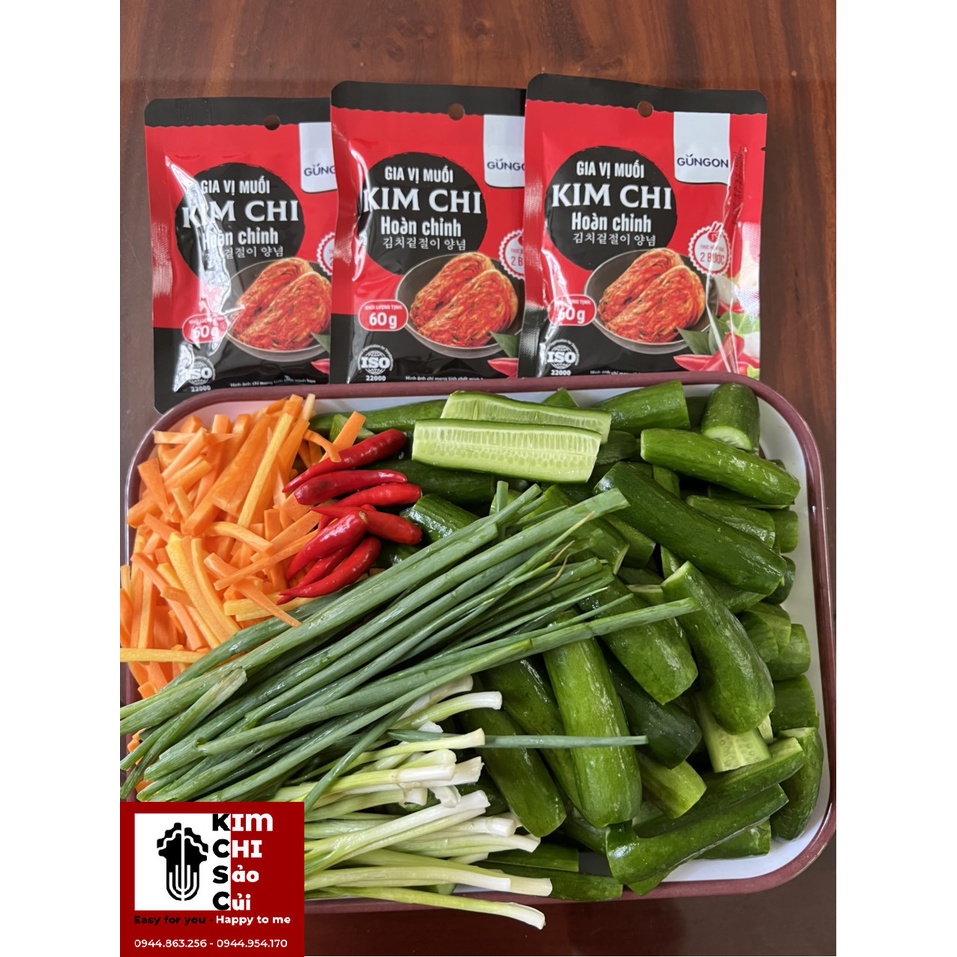 GIA VỊ HOÀN CHỈNH MUỐI KIM CHI HÀN QUỐC GUNGON - 60G | BigBuy360 - bigbuy360.vn