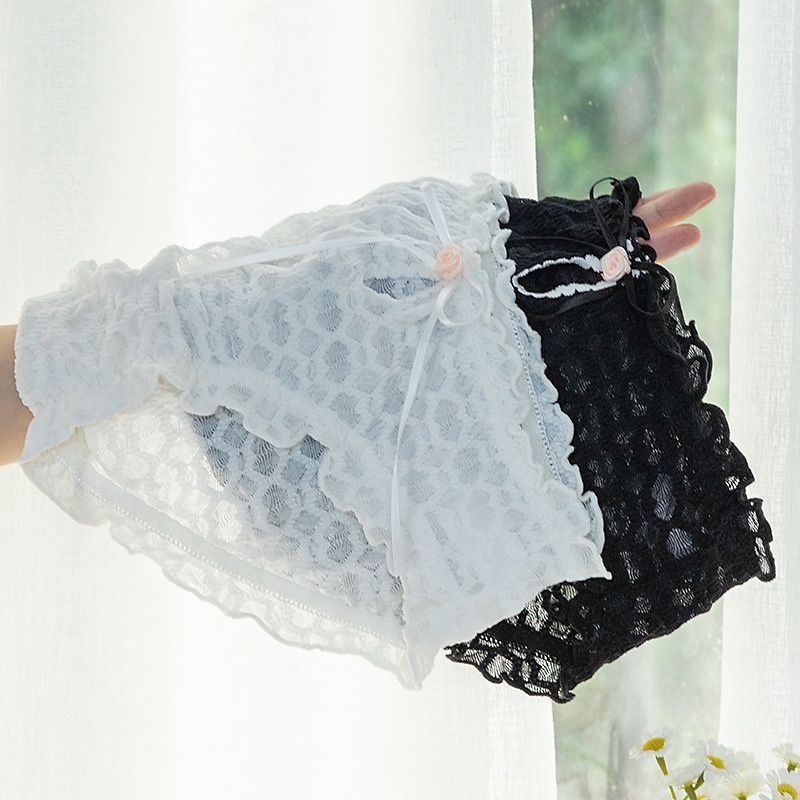 Quần lót nữ đính nơ xinh xắn, Quần lót ren cao cấp thoáng mịn SAVILL L2832