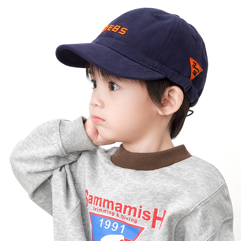 Mũ nón lưỡi trai cho bé vải mềm có dây rút điều chỉnh 1-6T