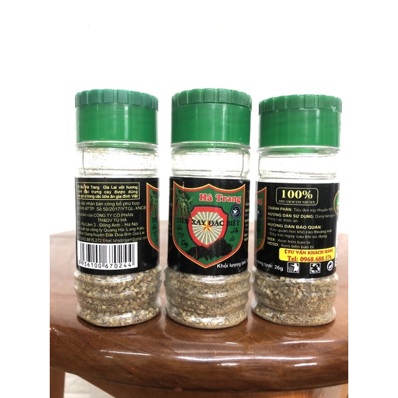 100% TIÊU ĐEN XAY NGUYÊN CHẤT - HÀ TRANG - CAY GIA VỊ - NỒNG TÌNH THÂN