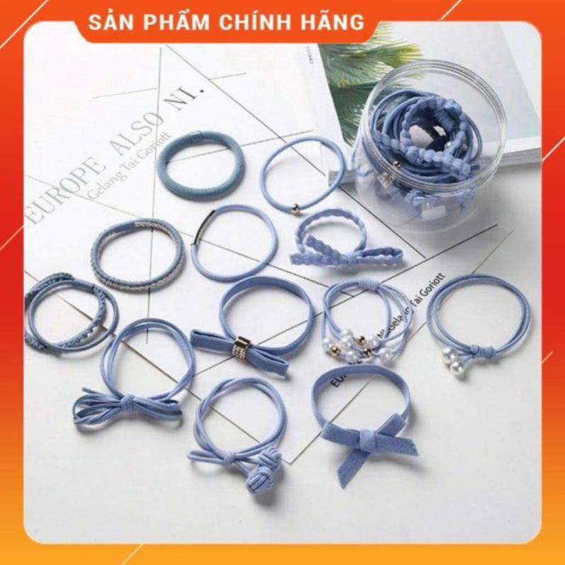 Hôp 12 Thun Cột Tóc Kiểu Hàn Quốc Cực Xinh