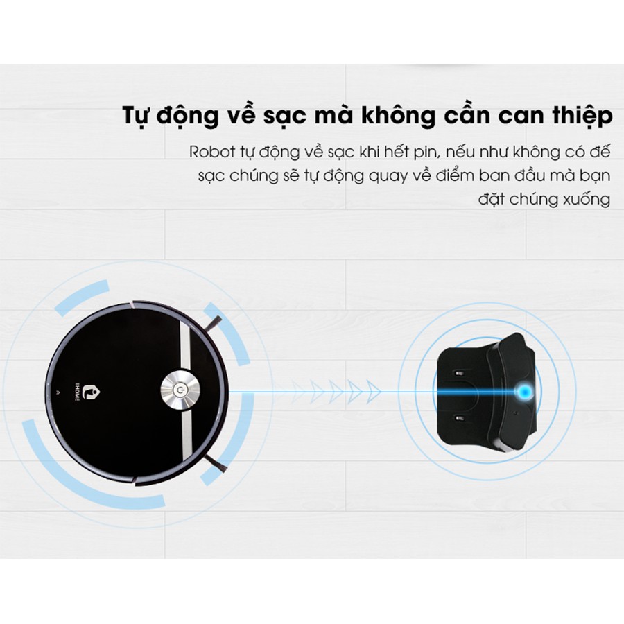 [CHÍNH HÃNG] iHOME A5S Robot hút bụi lau nhà