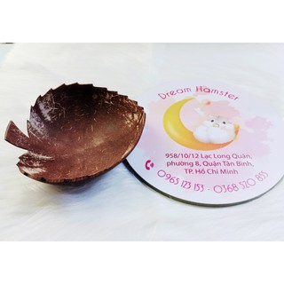 Chén ăn gáo dừa cho Hamster