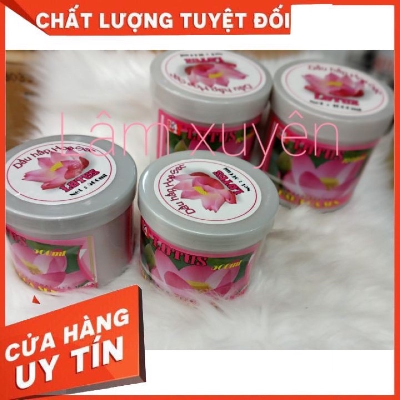 Dầu hấp hoa sen♦️FREESHIP♦️dưỡng chất mềm mượt thấm sâu vào tóc, chống khô xơ chẻ ngọn, hương thơm lưu giữ lâu trên tóc