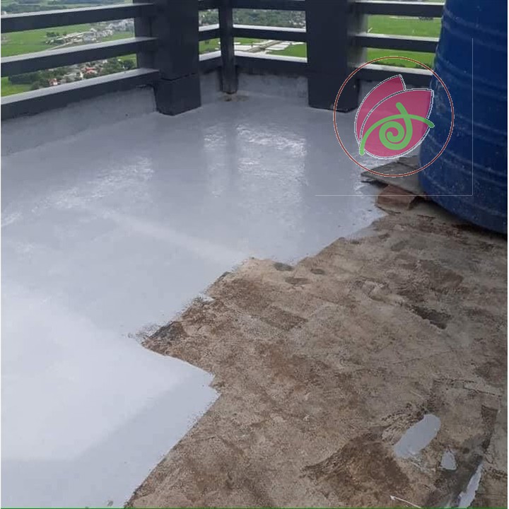 Sơn chống thấm tường, chống thấm sàn, sơn chống thấm màu, sơn chống thấm acrylic - Roof Shield 1kg