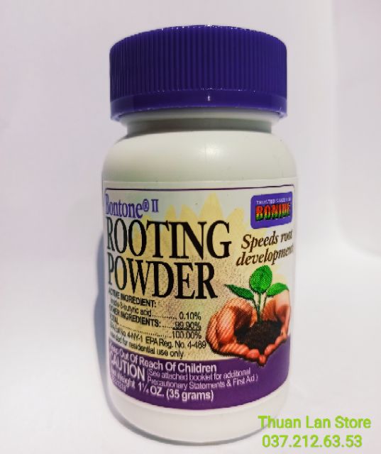 ROOTING-POWDER Dạng Bột Siêu Kích Rễ từ Mỹ ( giâm cành, chiết cành, chống khuẩn ) hũ 35gram