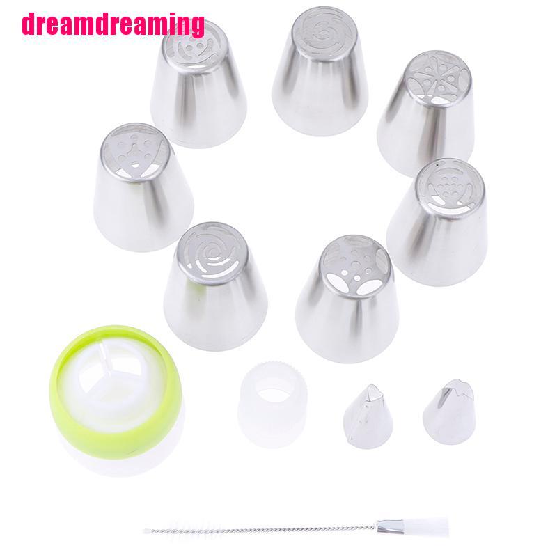 Set 7 Đầu Bắt Kem Bằng Thép Không Gỉ Trang Trí Bánh