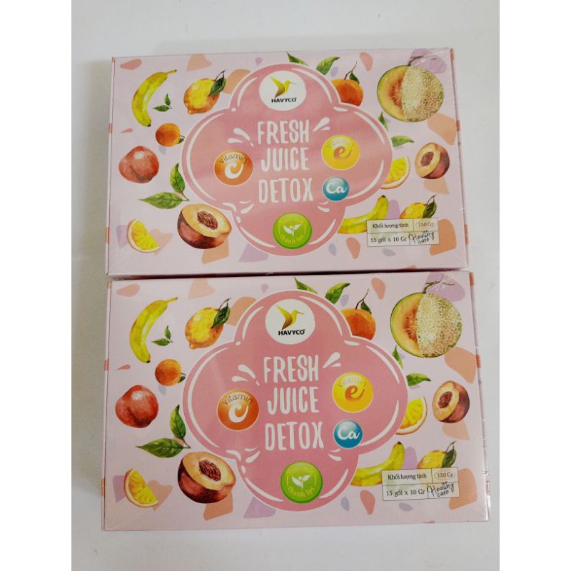 Nước ép trái cây detox eo thon dáng đẹp.