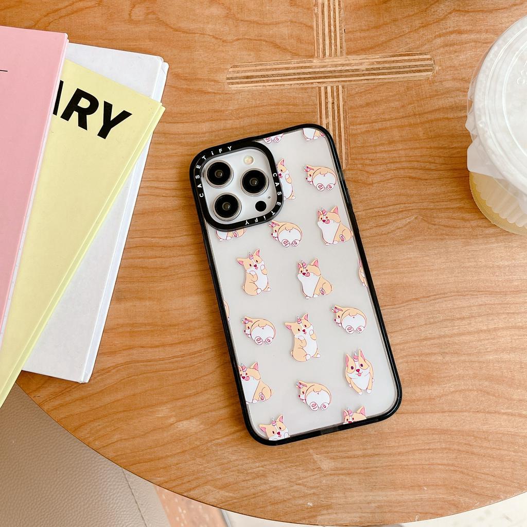 Ốp Điện Thoại Nhựa Acrylic Chống Sốc In Hình Dấu Chân Cún Cho iPhone 14Promax 14Pro 14 13Promax 13Pro 13 12 11