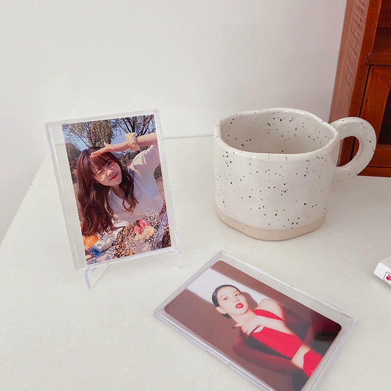 Khung Ảnh Để Bàn Bằng Acrylic Trong Suốt 3 Inch Kèm Giá Đỡ