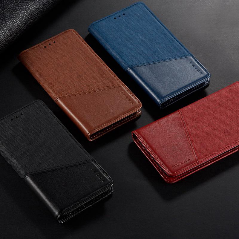 Faux Leather Case Casing Untuk oppo Realme 2 Pro C1 A3s A5 Flip Wallet Case Card Slots