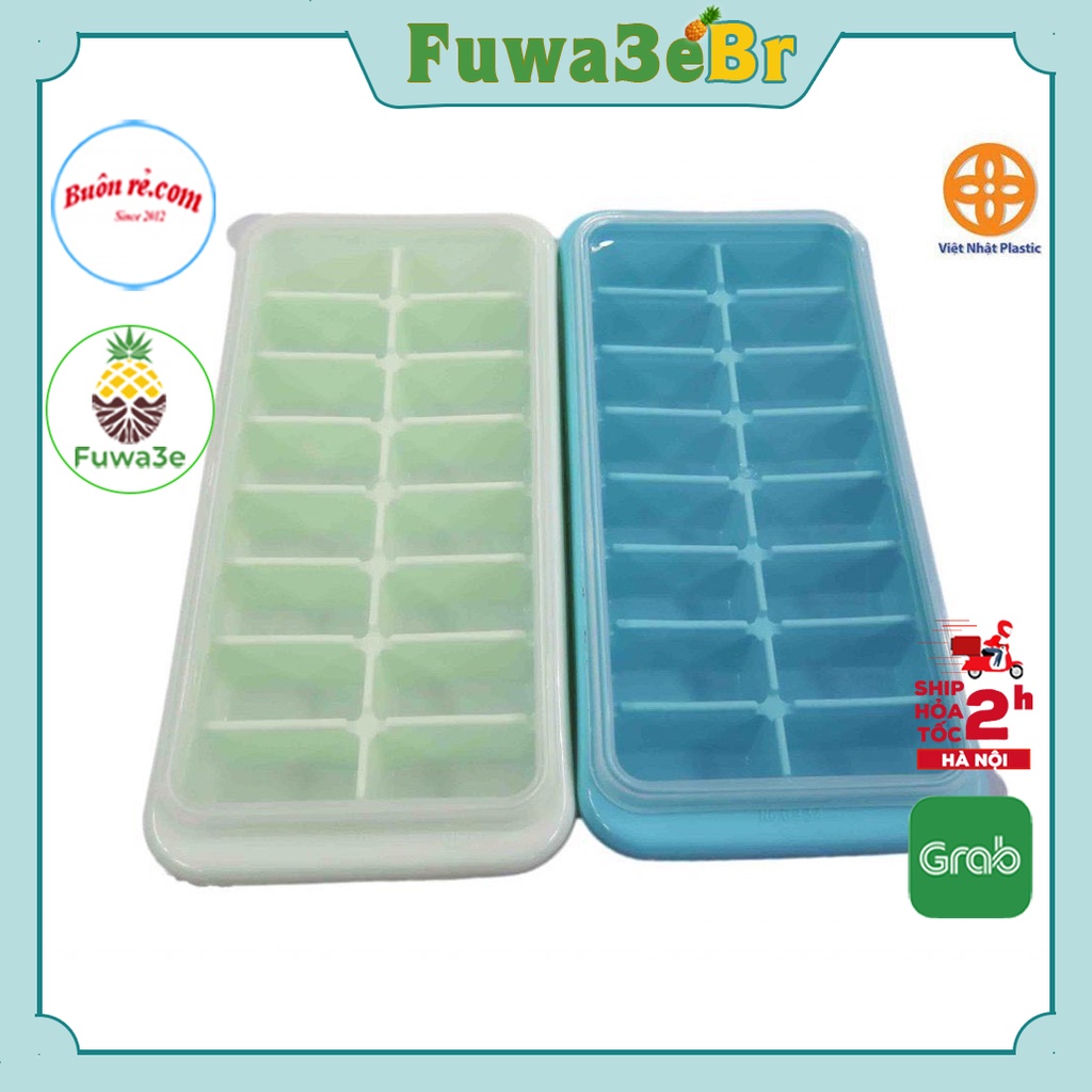 Khay đá, khuôn thạch 16 viên có nắp (6934) Việt Nhật - Khay chia đồ ăn dặm cho bé -Br 01287