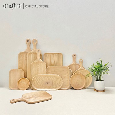 Khay Gỗ Tần Bì Nguyên Khối ONGTRE - Khay Phục Vụ Cao Cấp Cho Nhà Hàng, Khách Sạn, Resort, Cafe, Homestay, Bánh, Decor