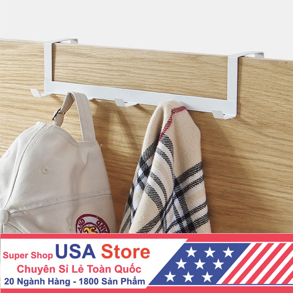 Khung Treo Đồ Sau Cửa X5 Mẫu Mới Trơn Hiện Đại (5 Móc) CDS1542 Autofun