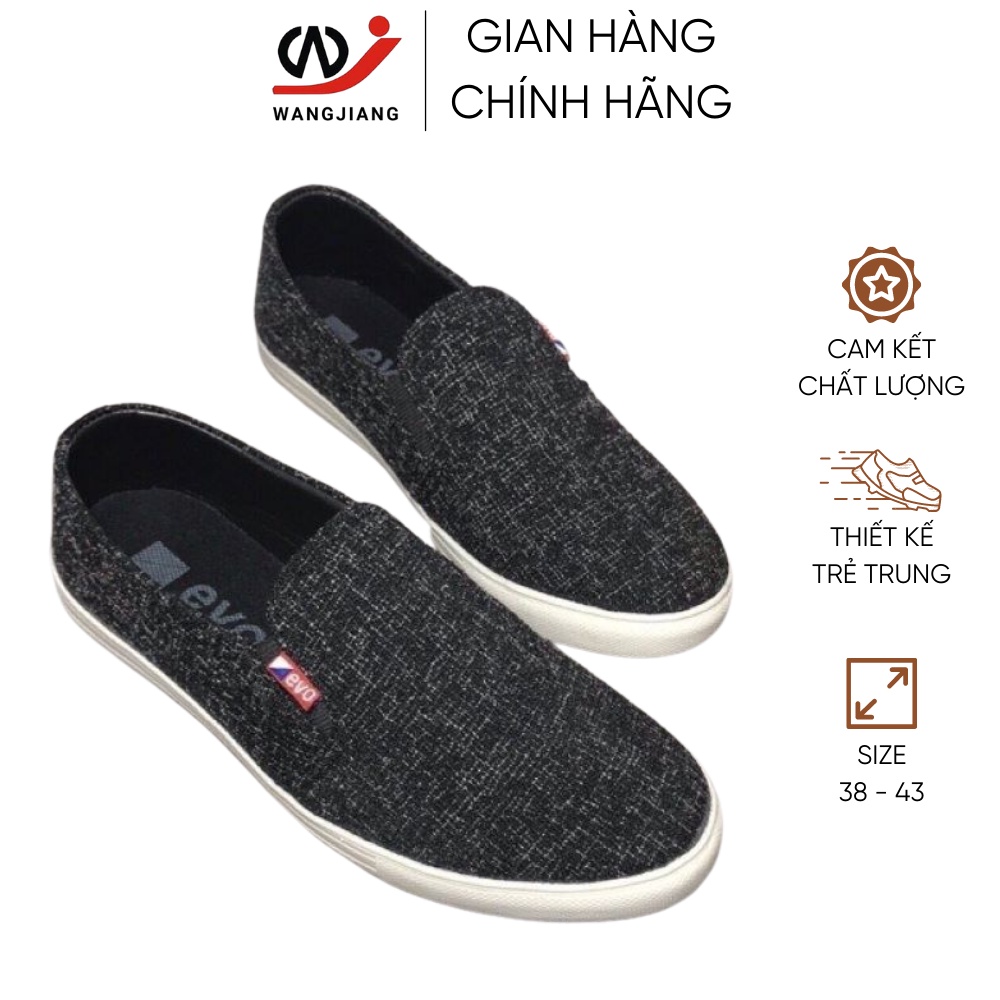 Giày lười nam WANG JIANG da bò Pu cao cấp, thoáng khí, trẻ trung năng động Mã số 196