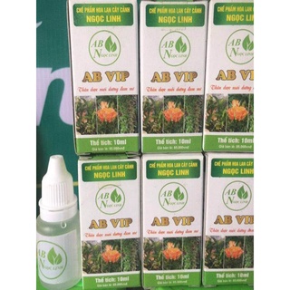 Chế phẩm hoa lan, cây cảnh ngọc linh - dưỡng chất ab vip - lọ 10ml