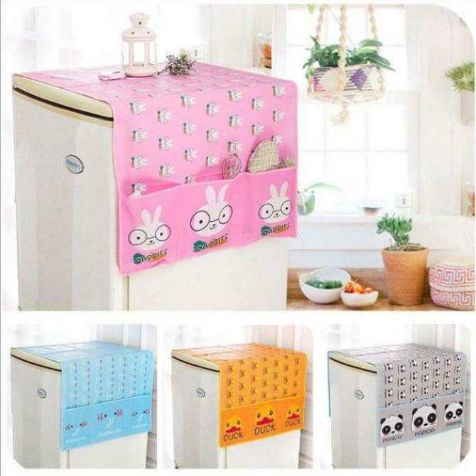 Tấm phủ tủ lạnh nilon chống thấm,bền đẹp tiện ích