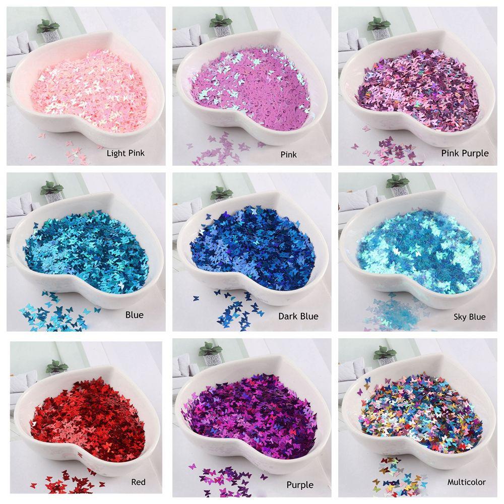 Hộp 10g Hạt Kim Sa Hình Bướm 3D Trang Trí Móng Tay Nghệ Thuật Thời Trang DIY