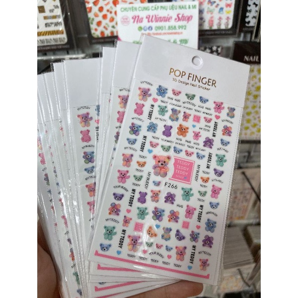 Sticker dán móng hình chữ
