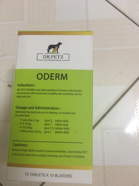 thuốc bổ lông Oderm biotin