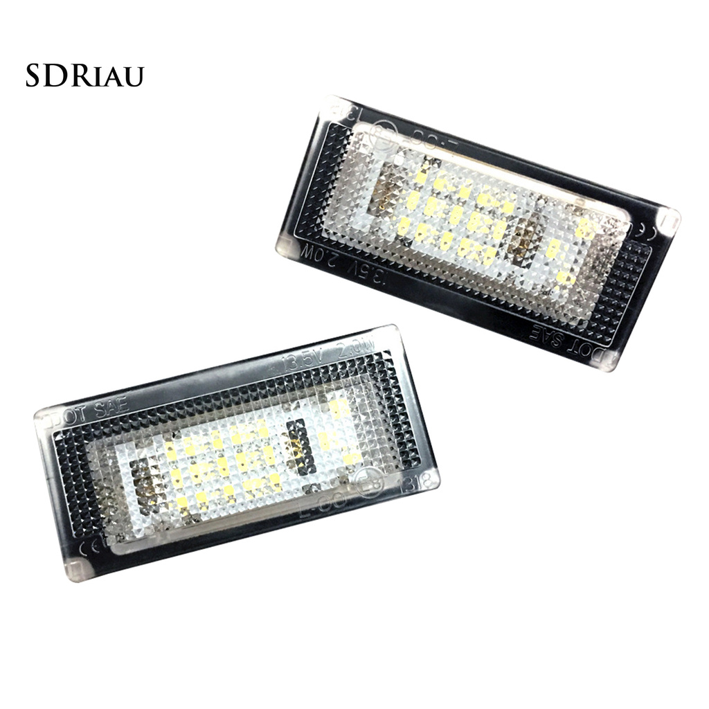 2 Đèn Led 6500k 18 Bóng Cho Biển Số Xe Hơi Bmw Mini Cooper R50 R52 R53