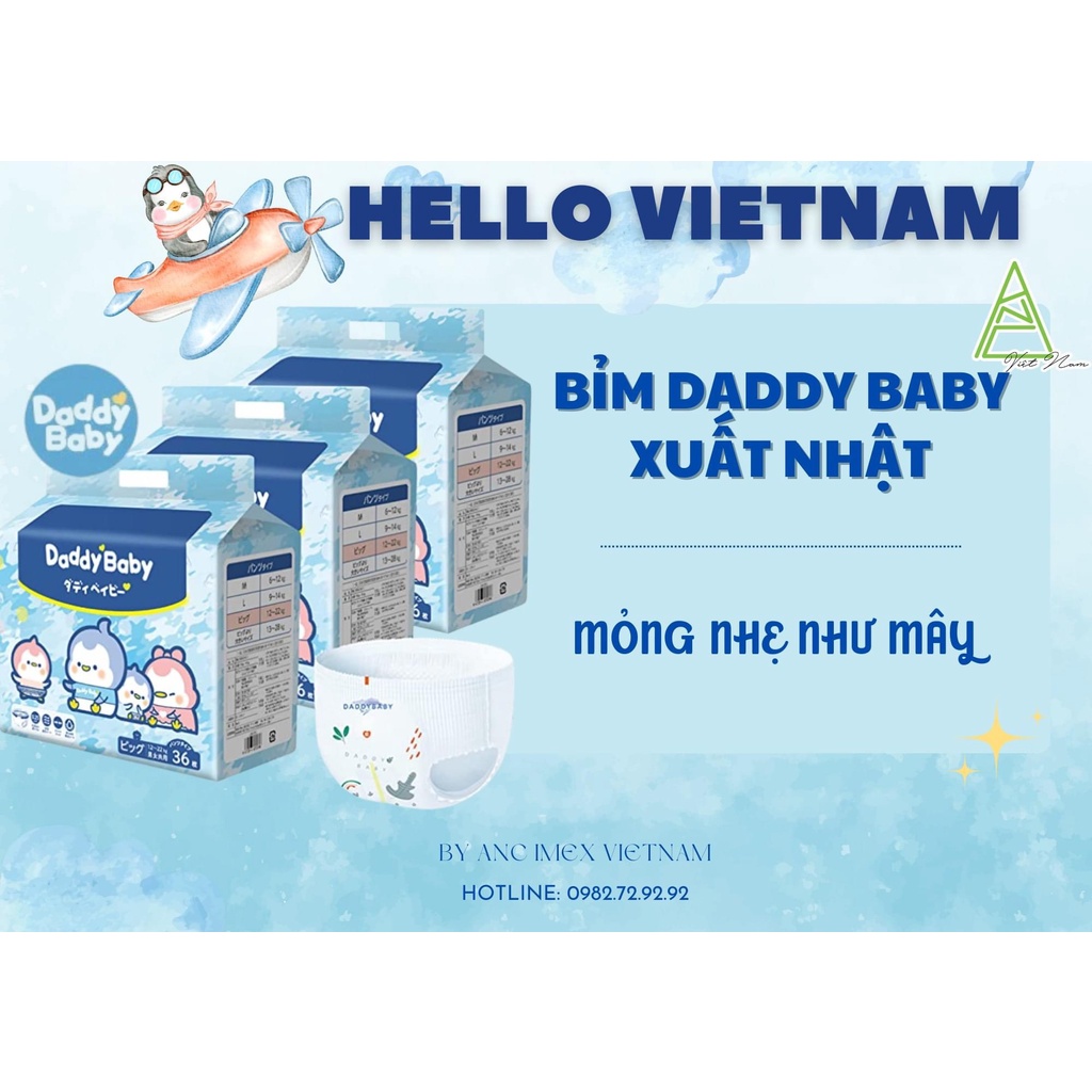 3 bịch tặng quà bỉm quần daddy baby chim cánh cụt đủ size m44 l40 xl36 - ảnh sản phẩm 5