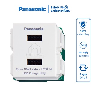 Ổ cắm USB 5V-3A âm tường Panasonic dòng Wide Series