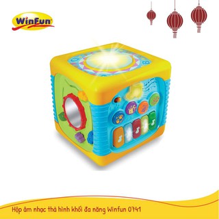 Chiếc hộp âm nhạc thả hình khối đa năng hình lục giác Winfun 000741