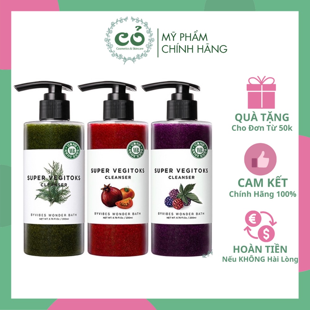 Sữa rửa mặt rau củ Super Vegitoks Cleanser