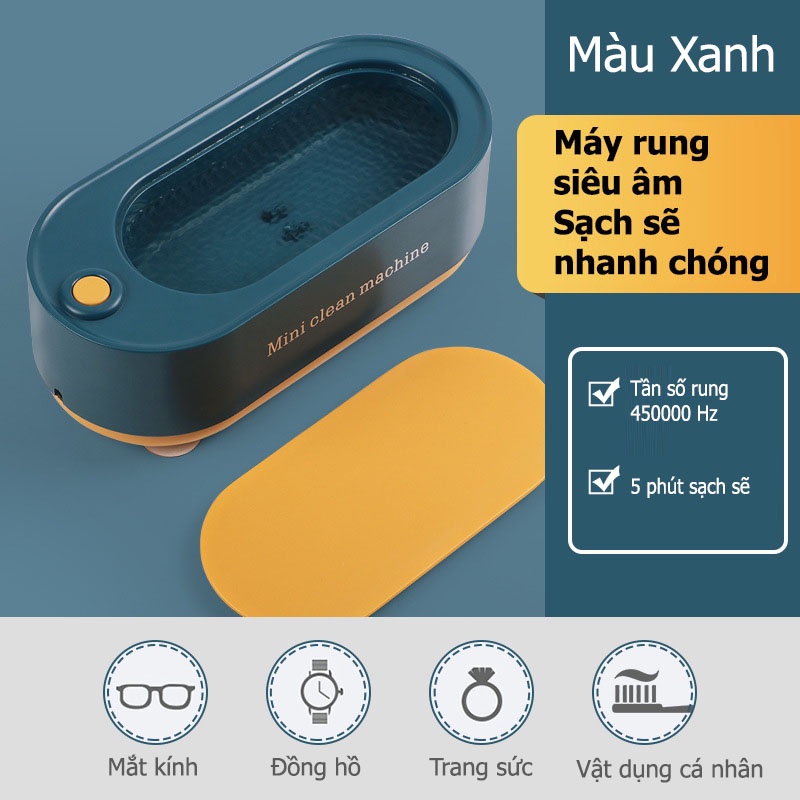 Máy rửa kính - trang sức đa năng bằng sóng siêu âm Mini clean machine
