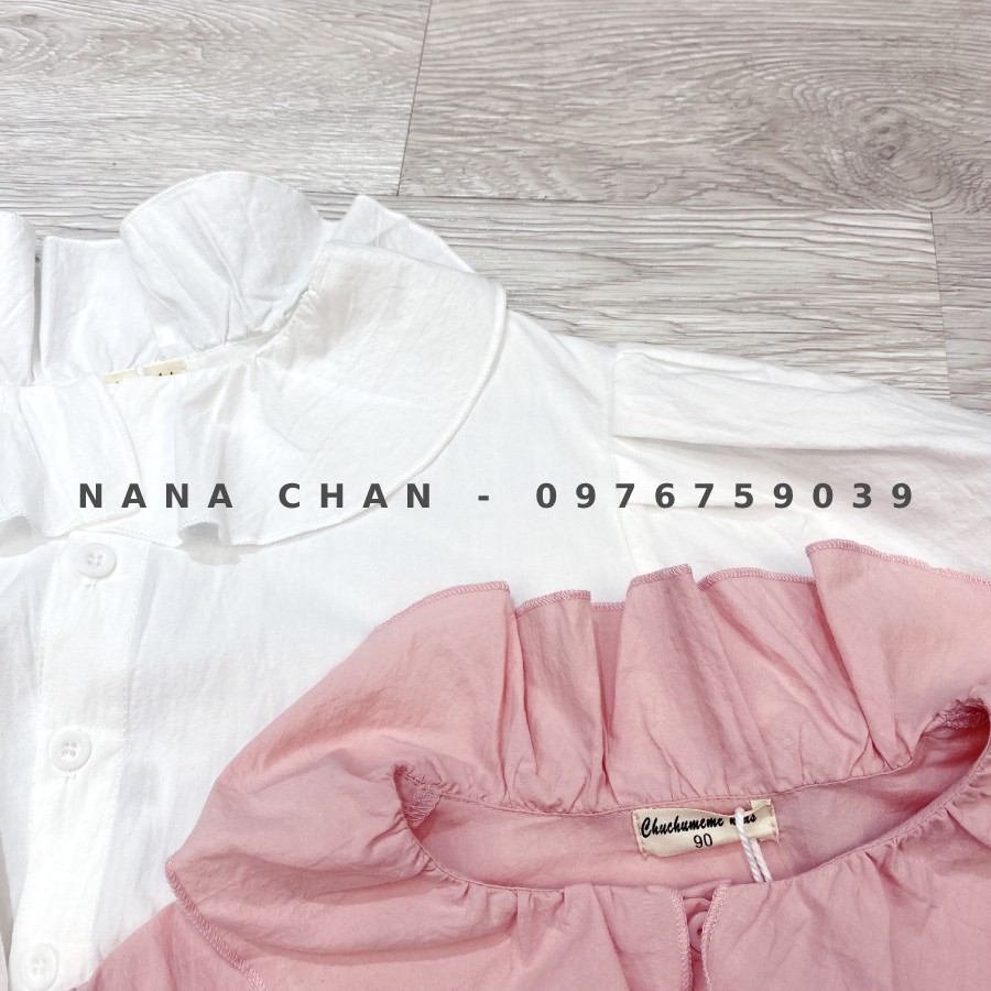 [A142] Áo thô sơ mi cổ bèo sz 90-130