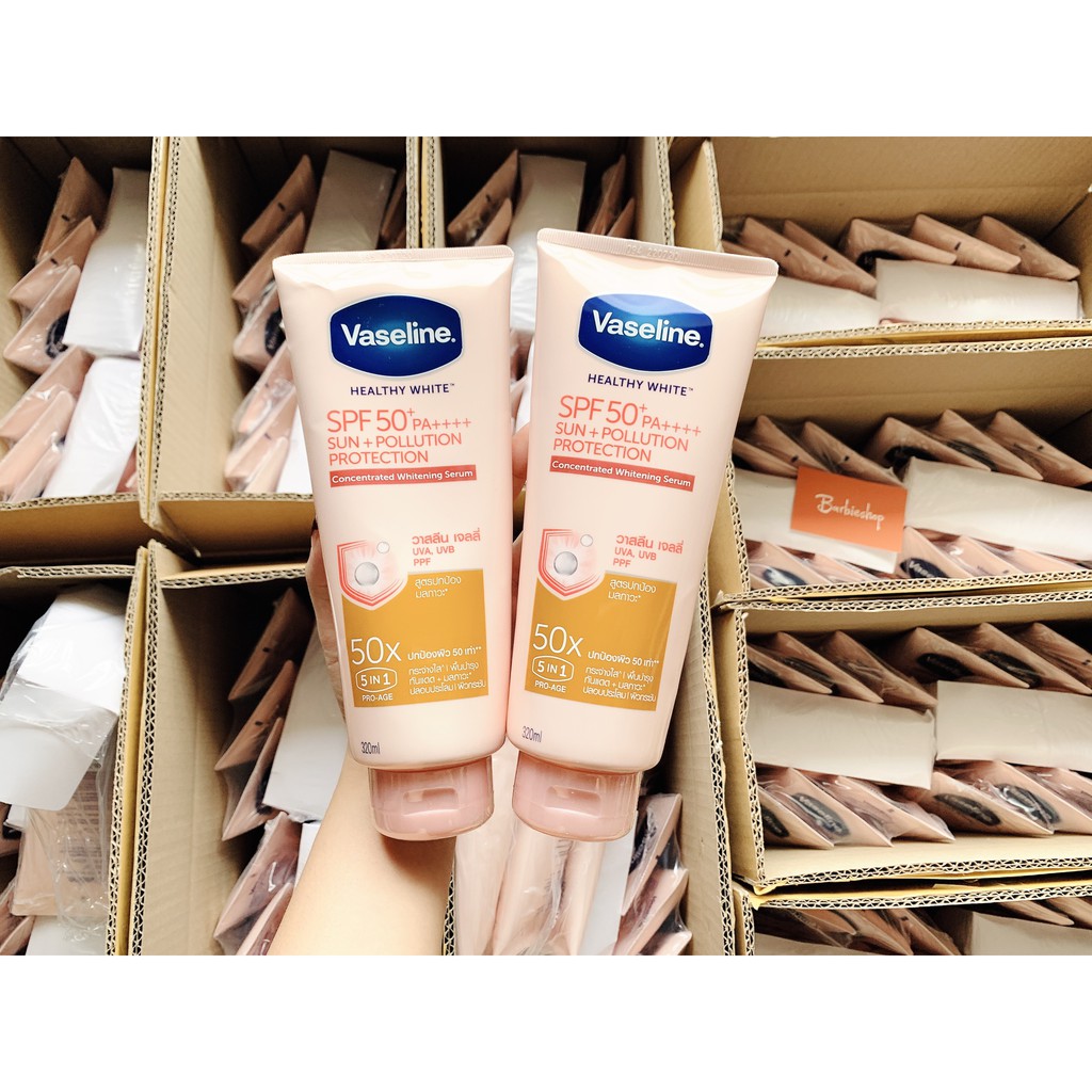 Vaseline 50X - dưỡng thể vaseline 50x Thái Lan 320ml