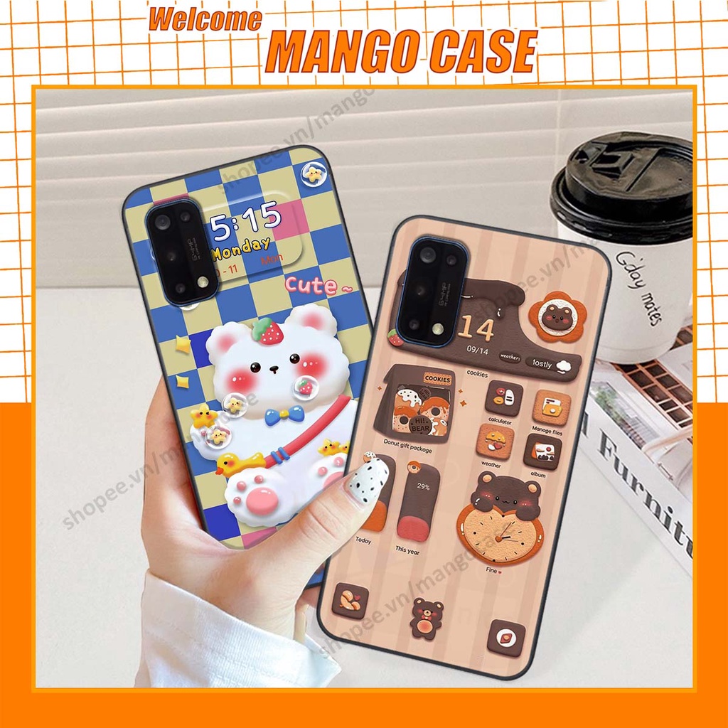 Ốp lưng Realme 7 / 7 Pro hình gấu, thỏ, đồng hồ cute dễ thương