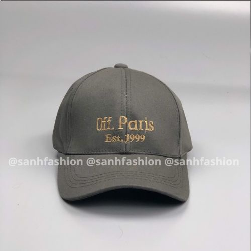 Mũ lưỡi trai thêu chữ Off Paris Nón kết chất kaki cao cấp thời trang form unisex nam nữ K57