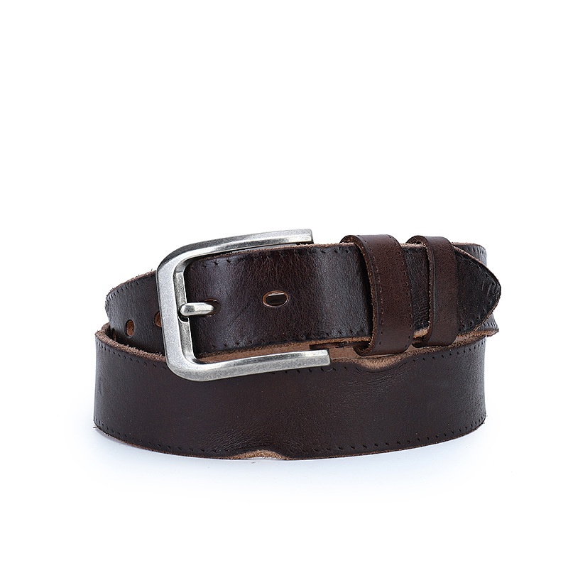 Thắt lưng da thật 100% kiểu dáng Vintage thời trang cho nam