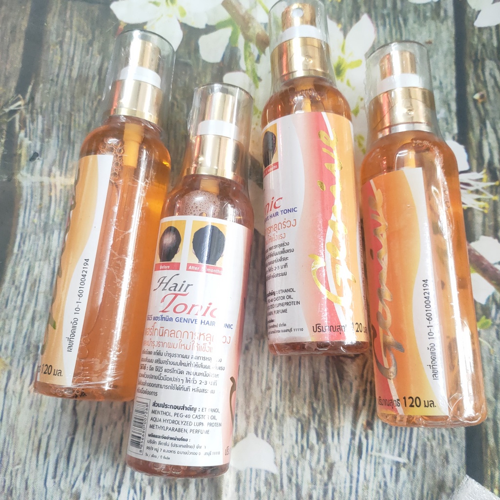 Chai Xịt Kích Thích Mọc Tóc Cho Nam GENIVE Hair Tonic 120ml - Thái Lan