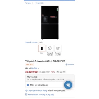 Tủ Lạnh LG D257WB
