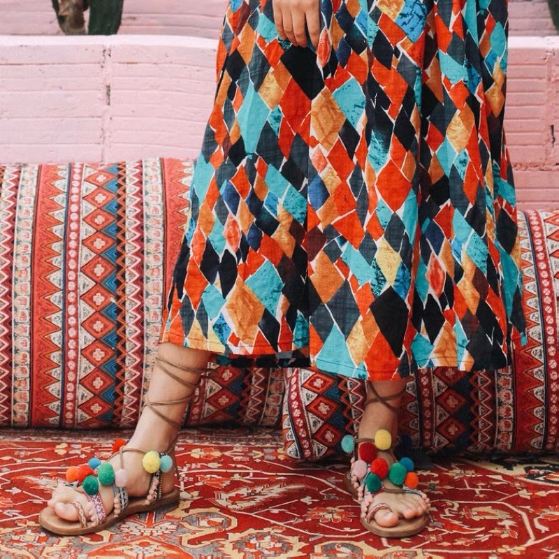 Sandal boho chiến binh