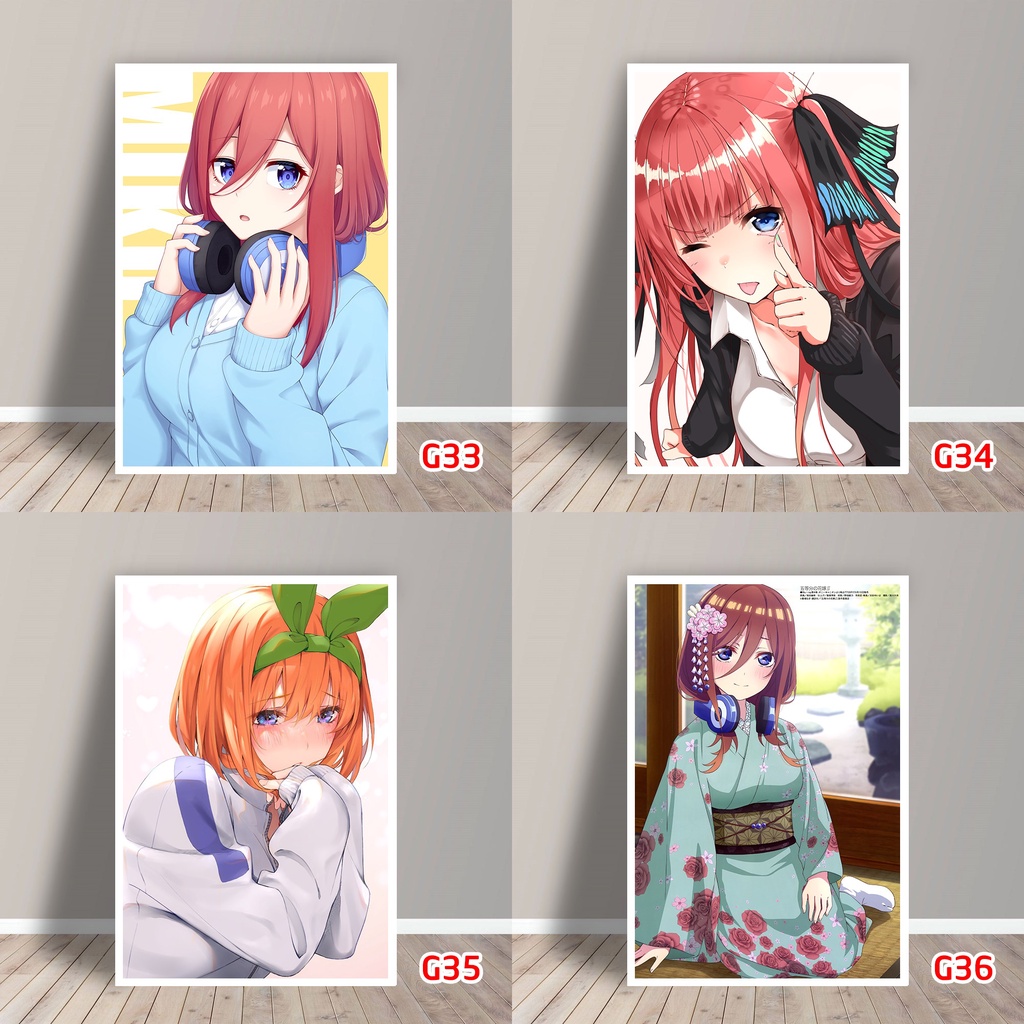 Tấm Postcard Cao Cấp Anime Gotoubun no Hanayome