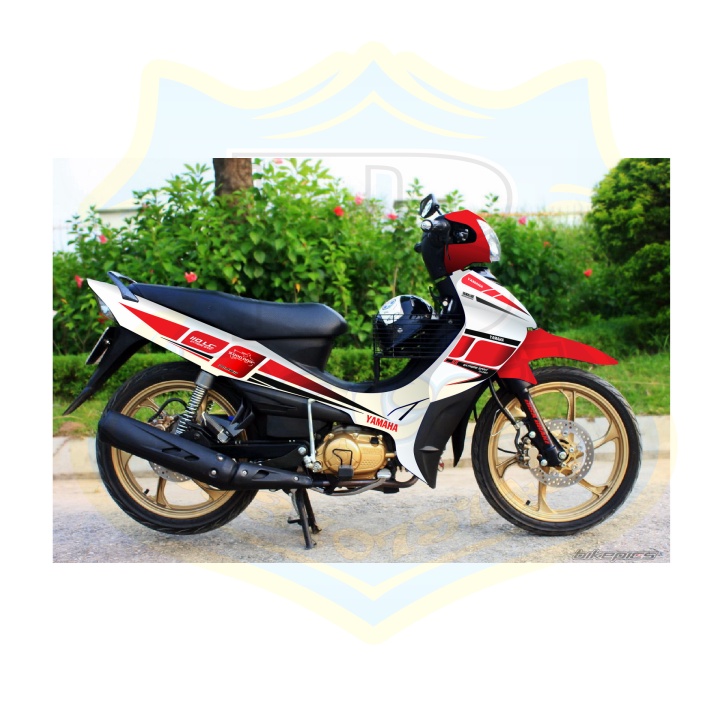 ( Quí khách vui lòng mang ra tiệm cho thợ dán ) Tem jupiter mx trắng đỏ