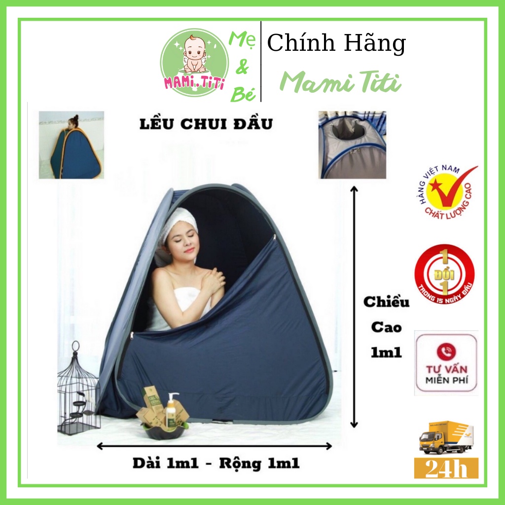 Lều xông hơi, Gập Gọn Tự Bung kích Thước 1,1 x 1,1 x 1,1M - MAMI.TITI