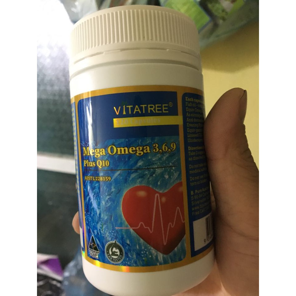 MEGA OMEGA 3,6,9 PLUS Q10 120 VIÊN - DẦU CÁ NHẬP KHẨU CỦA ÚC