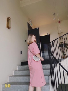 ĐẦM THUN FORM RỘNG CỔ TIM