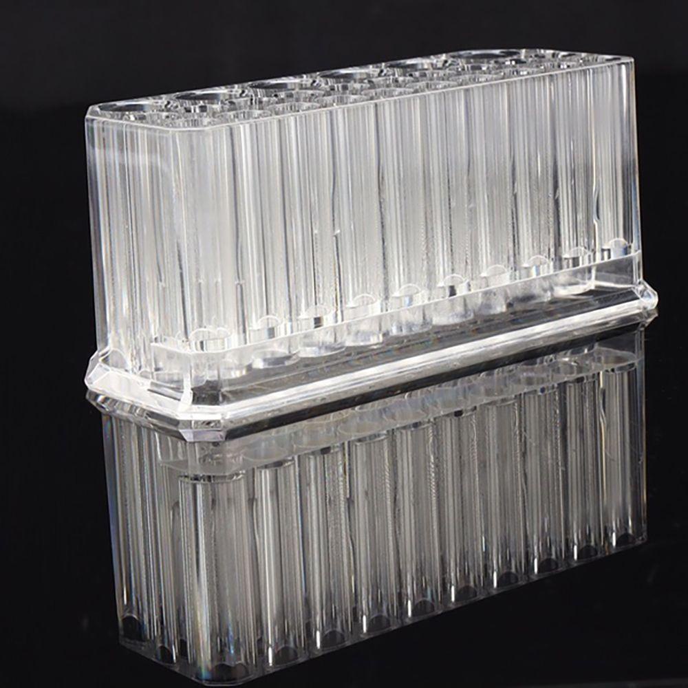 Giá Đỡ Trưng Bày Cọ Trang Điểm 26 Lỗ Bằng Acrylic Trong Suốt