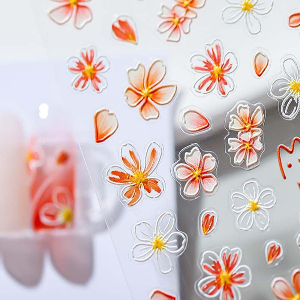 QQMALL Miếng Dán Hình Gấu Nổi 5D Dễ Thương Dùng Trang Trí Móng Nghệ Thuật