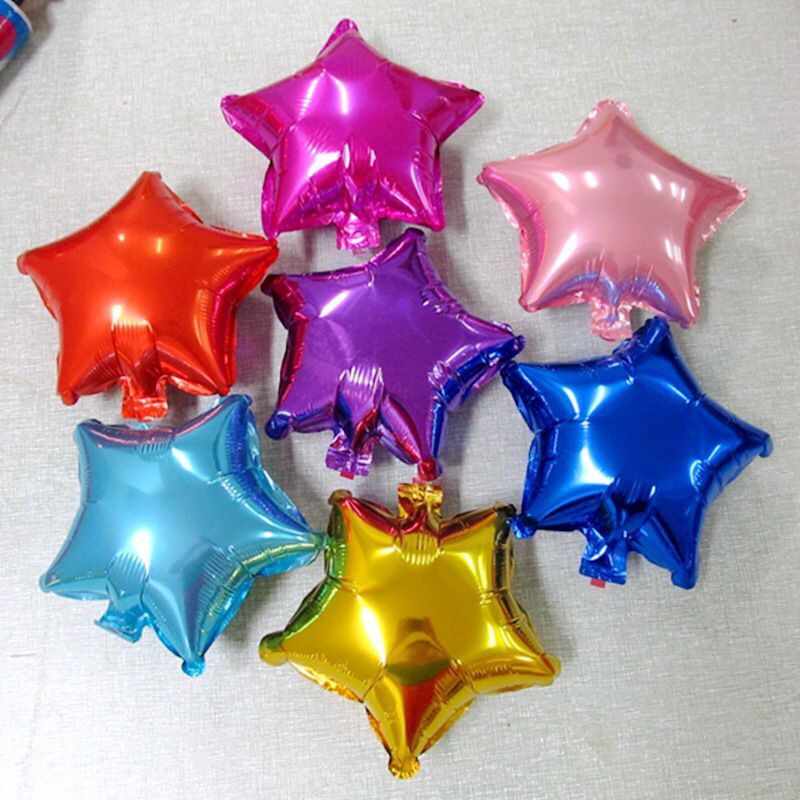 Set 50 Bong Bóng 5&quot;10 inch Ánh Vàng Hồng/Trắng Dùng Trang Trí Tiệc Sinh Nhật