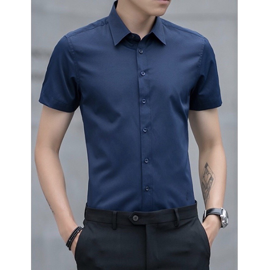 Bộ sưu tập áo sơ mi ngắn tay nam Hàn Quốc | BigBuy360 - bigbuy360.vn